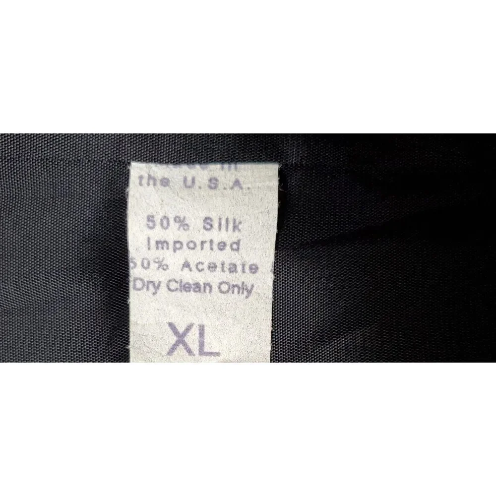 Vintage Imported Silk Blend Made In‎ USA Camel Lightweight Button Vest XL